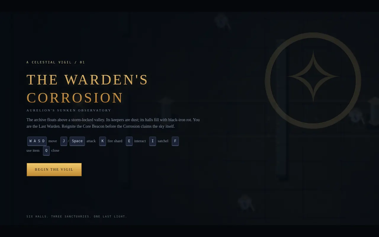 Initial view of Warden