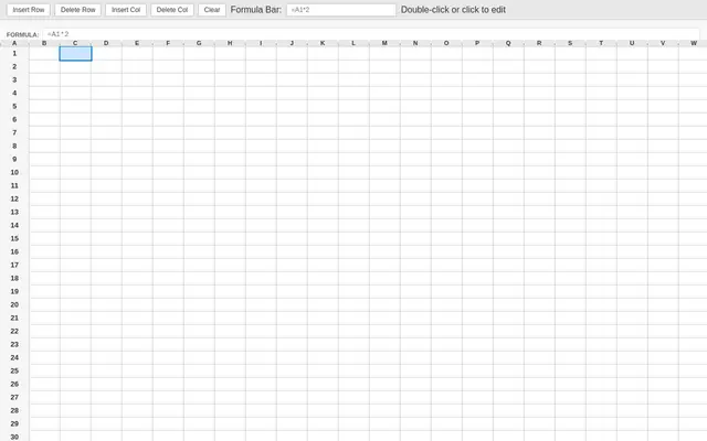 Spreadsheet screenshot