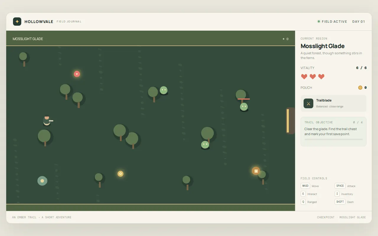 Initial view of RPG