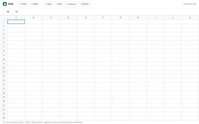 Spreadsheet screenshot