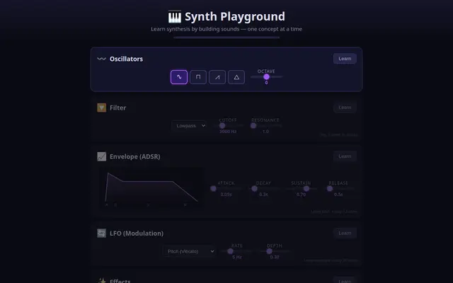 TutSynth screenshot