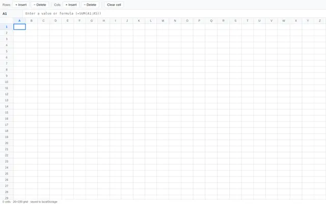 Spreadsheet screenshot