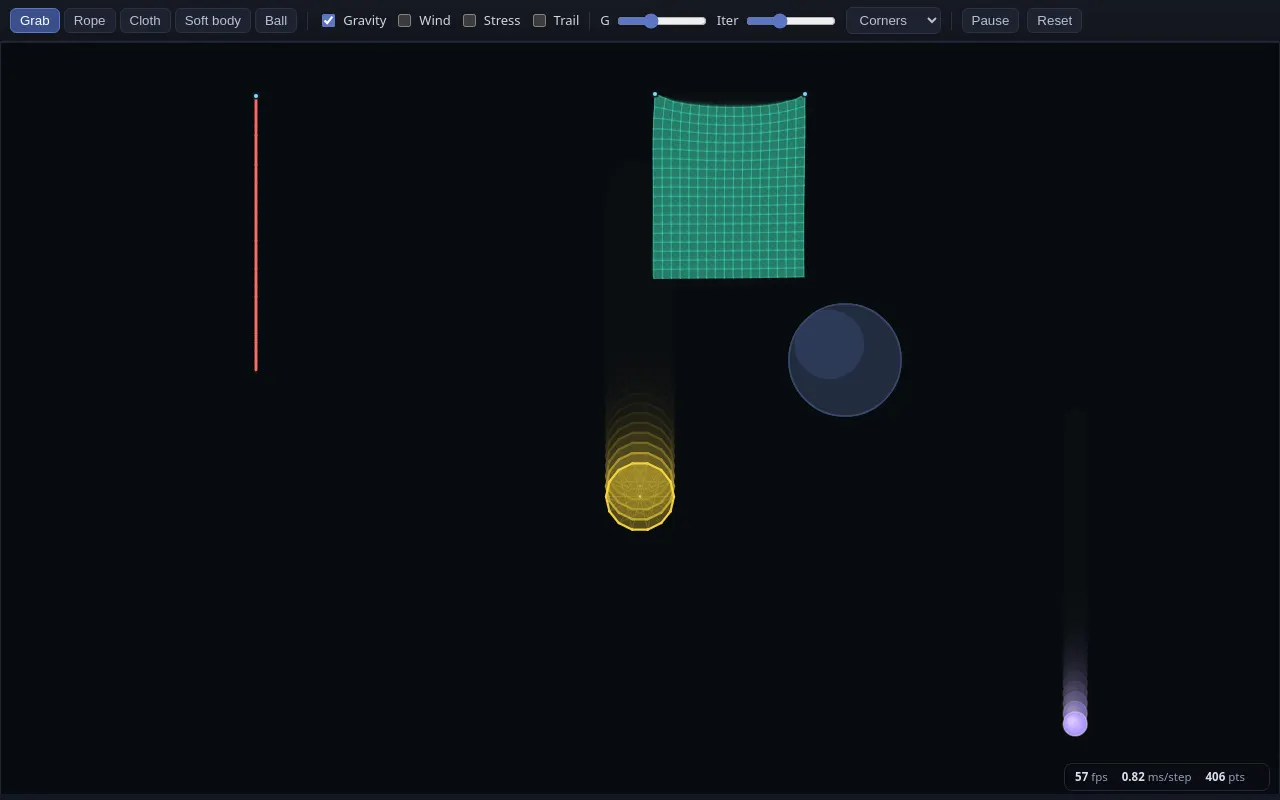 Initial view of Physics Playground