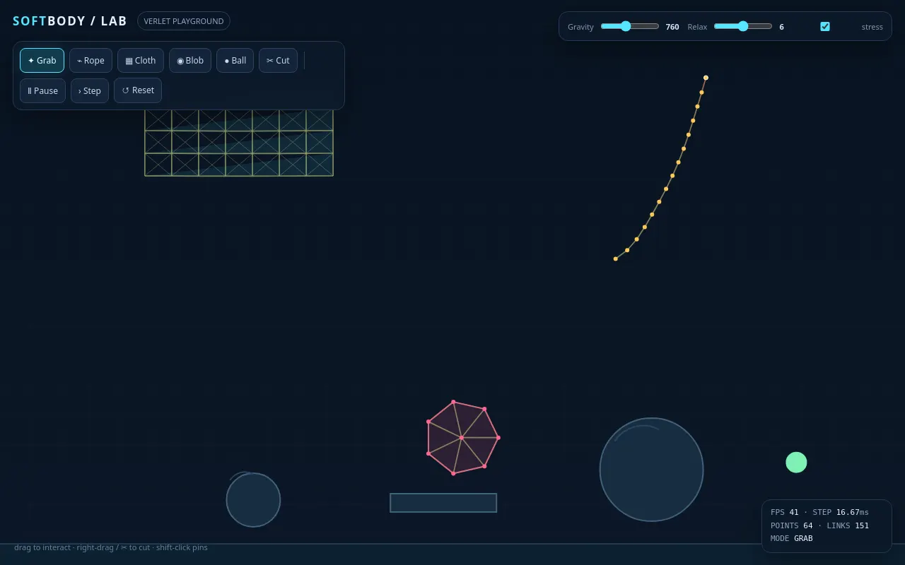 Initial view of Physics Playground