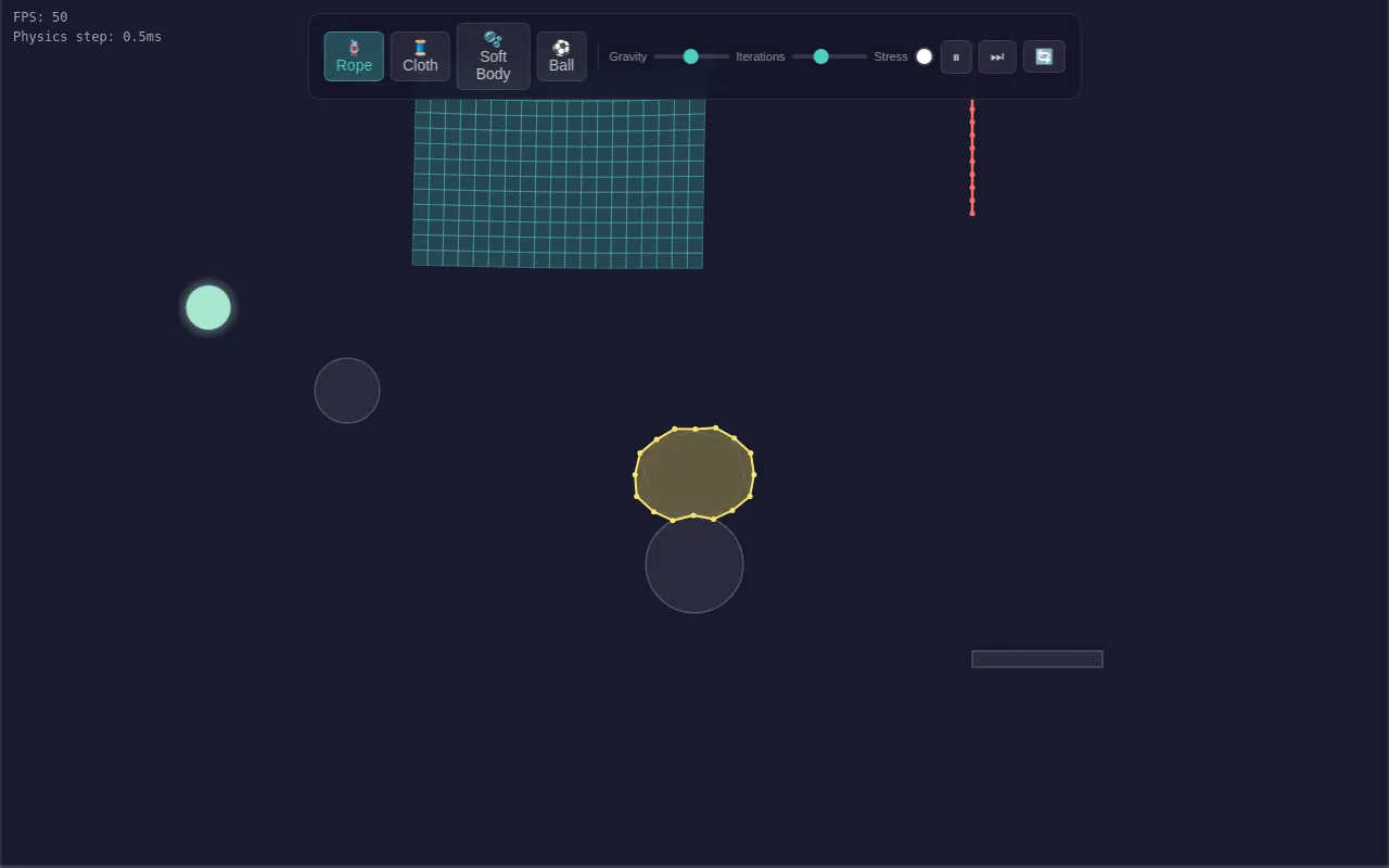 Initial view of Physics Playground