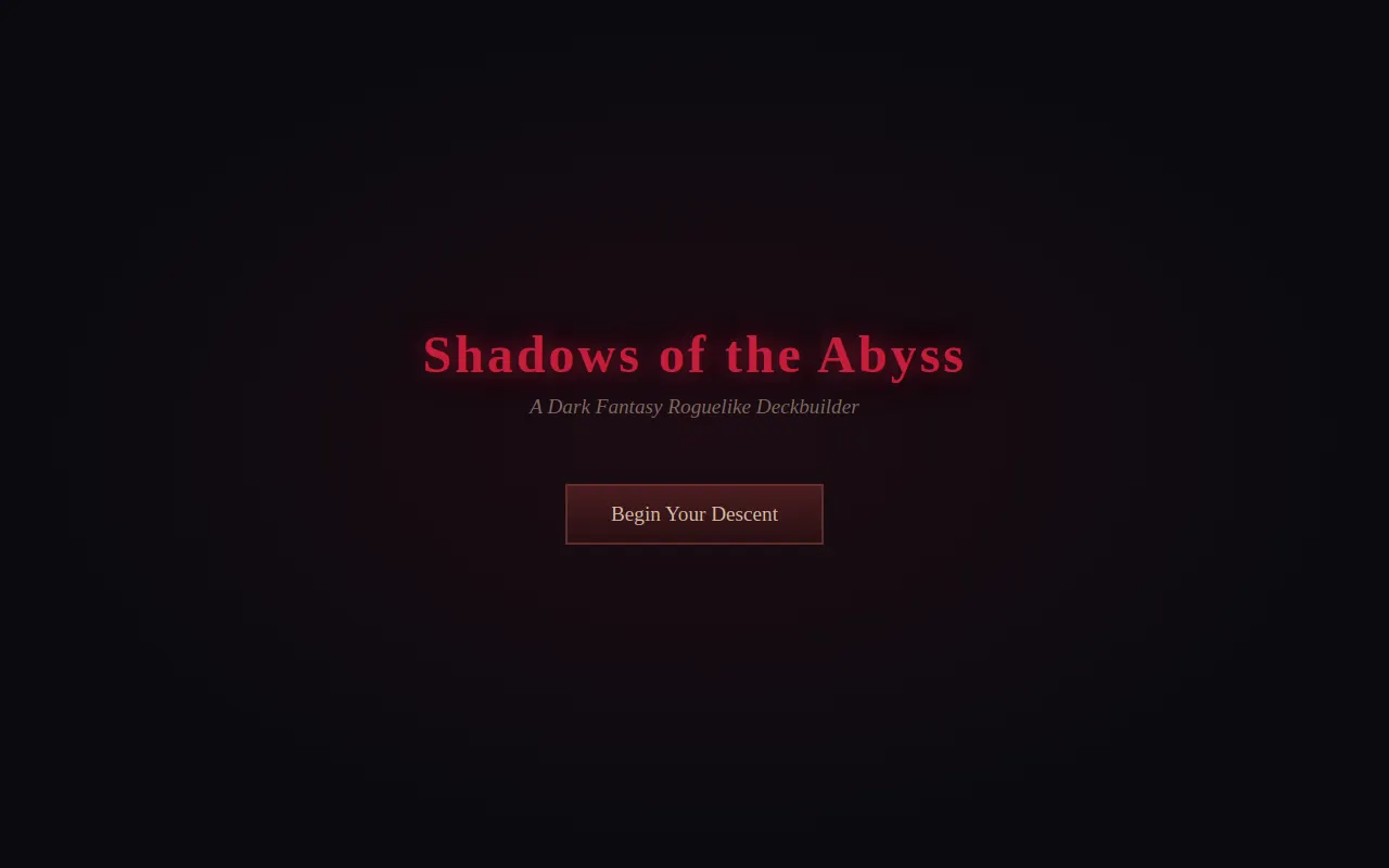 Initial view of Shadows