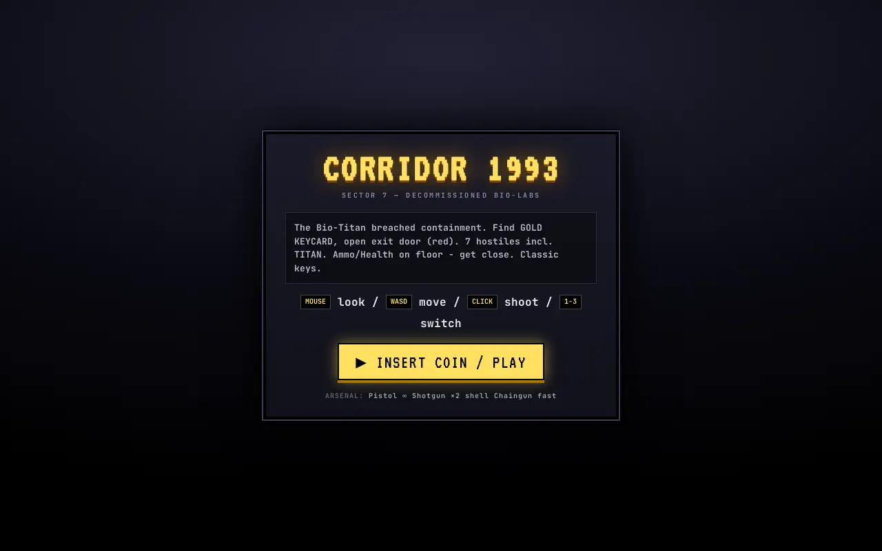 Initial view of DOOM