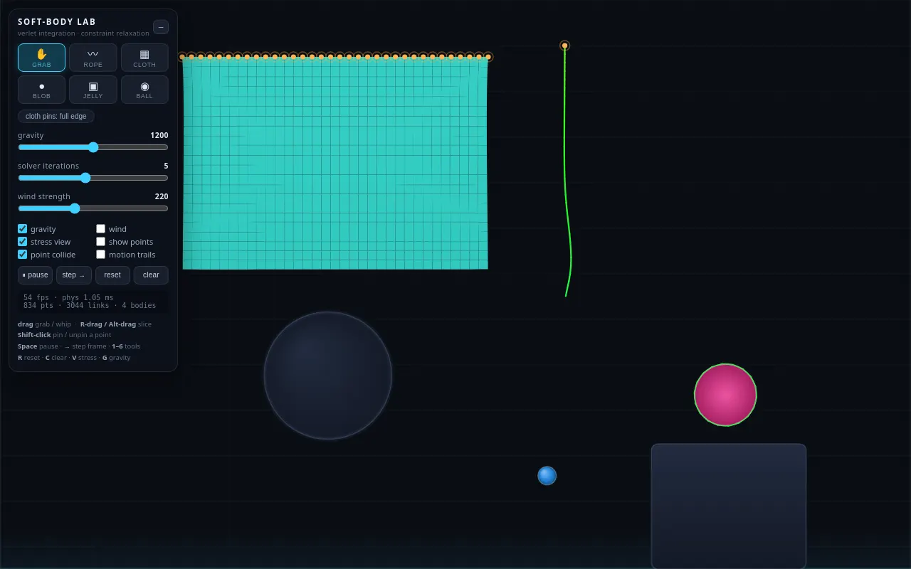 Initial view of Physics Playground