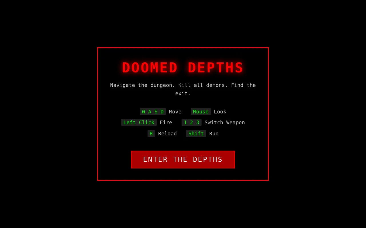 Initial view of DOOM