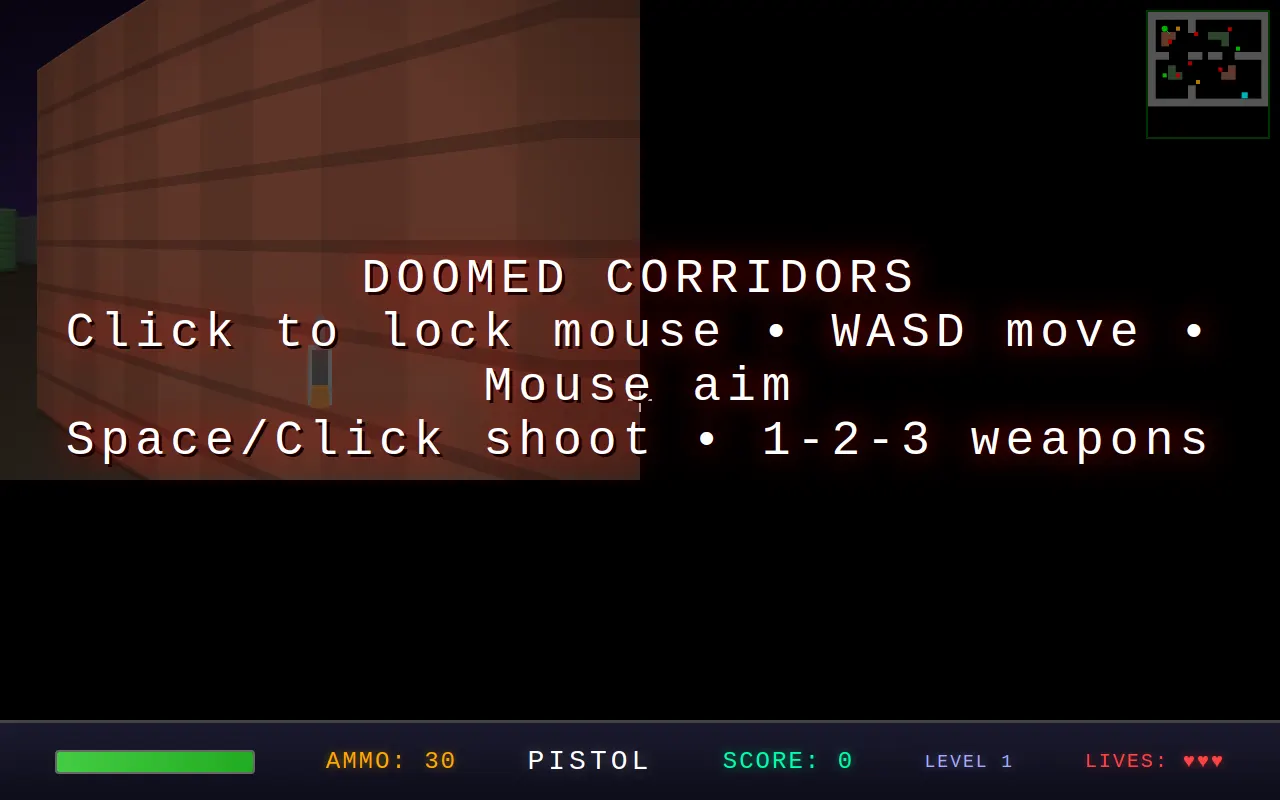 Initial view of DOOM