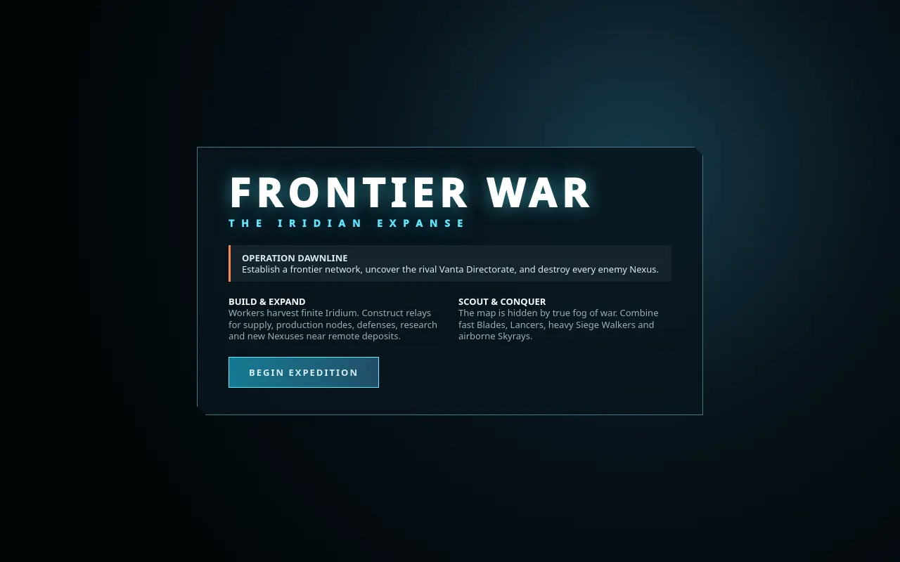 Initial view of RTS