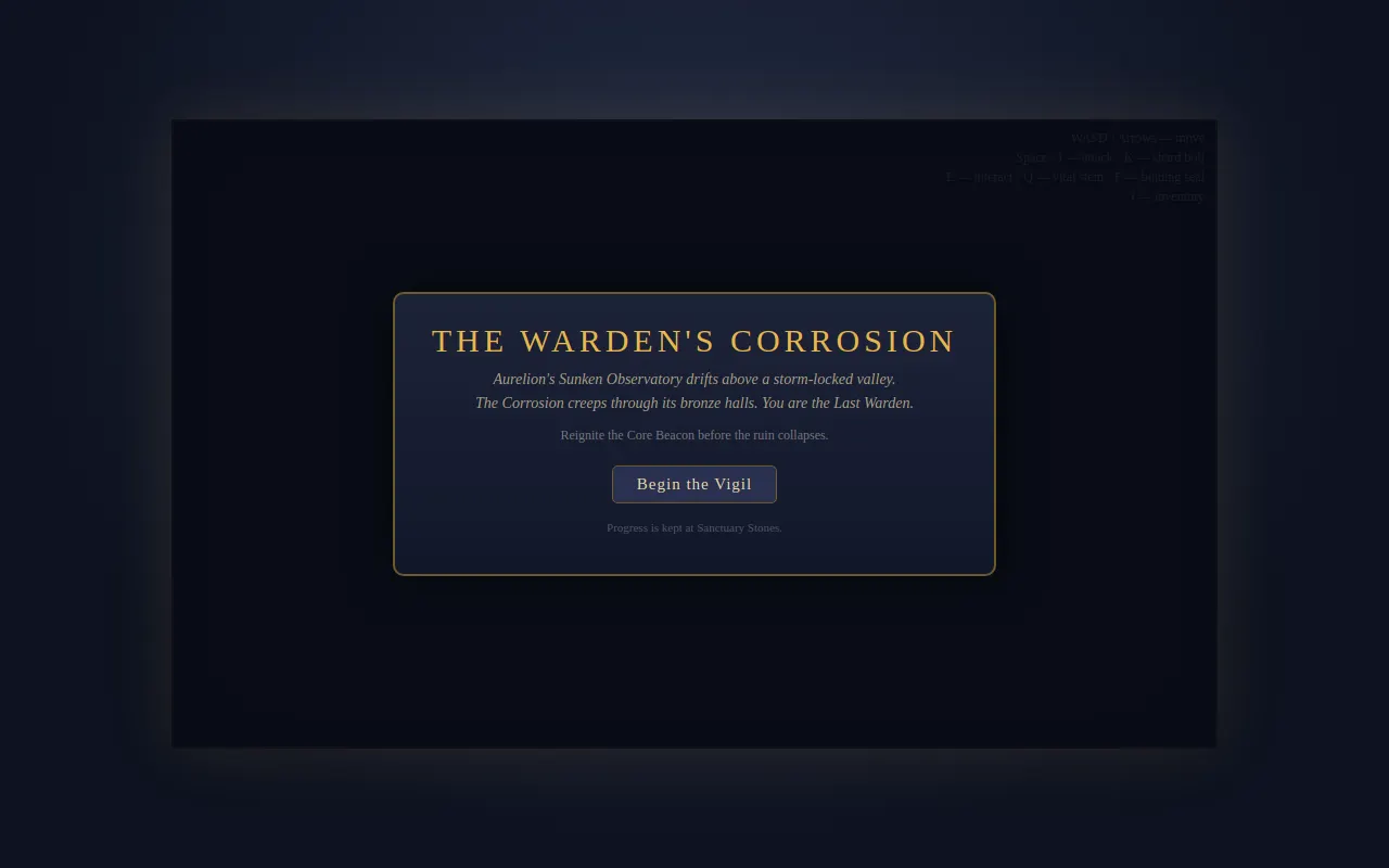 Initial view of Warden