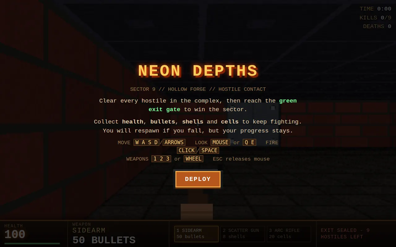 Initial view of DOOM