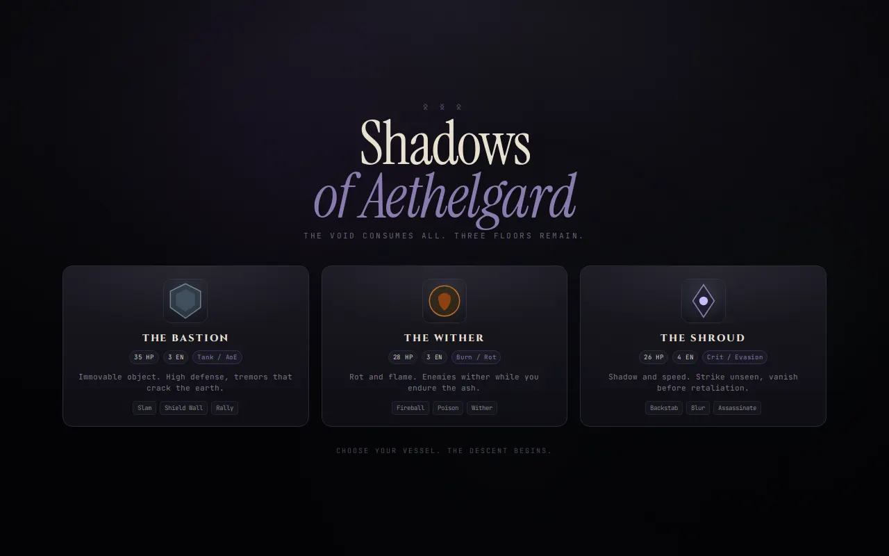 Initial view of Deckbuilder