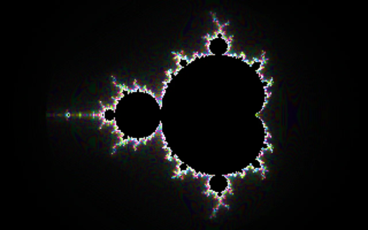 Initial view of Fractal Explorer