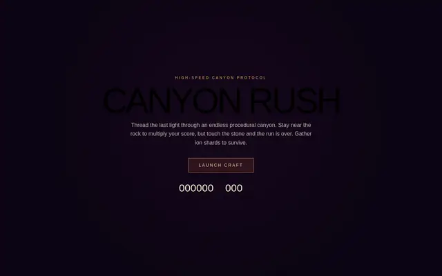 Canyon Run screenshot