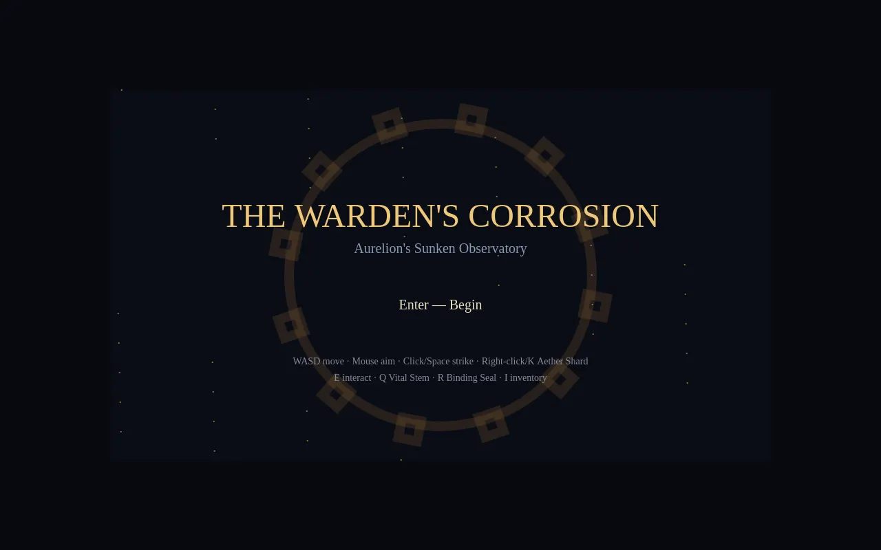 Initial view of Warden