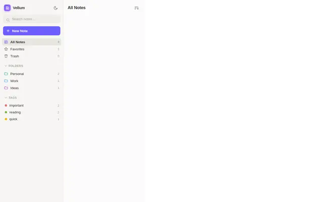 Notes screenshot