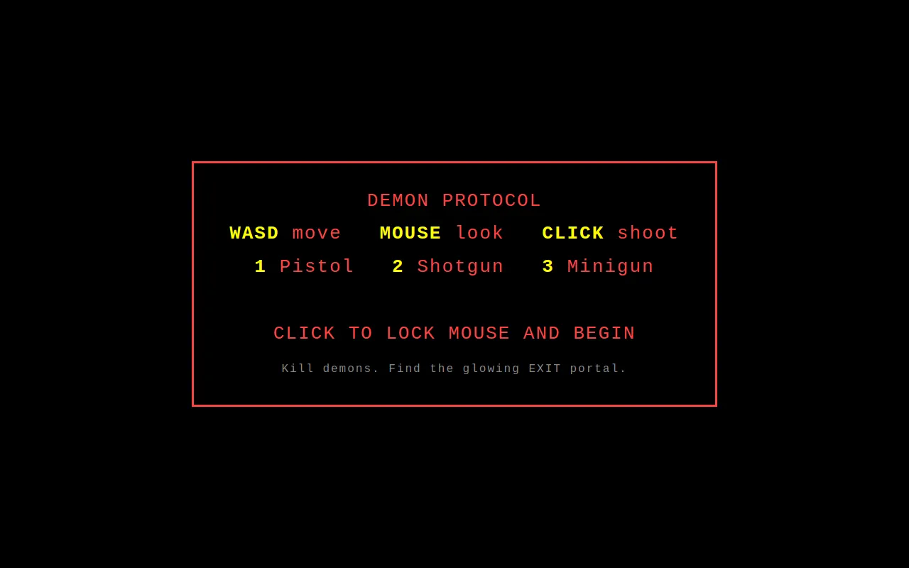Initial view of DOOM