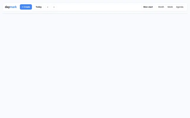 Calendar screenshot