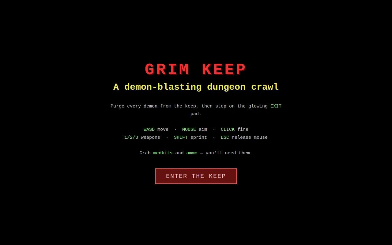 Initial view of DOOM