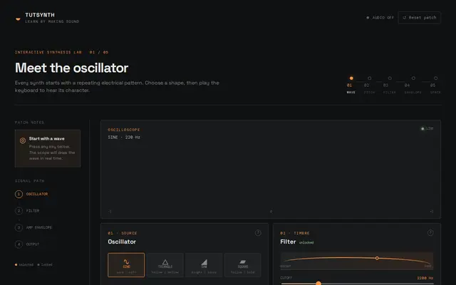 TutSynth screenshot