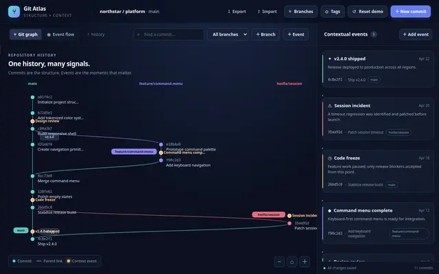 Git Explorer screenshot