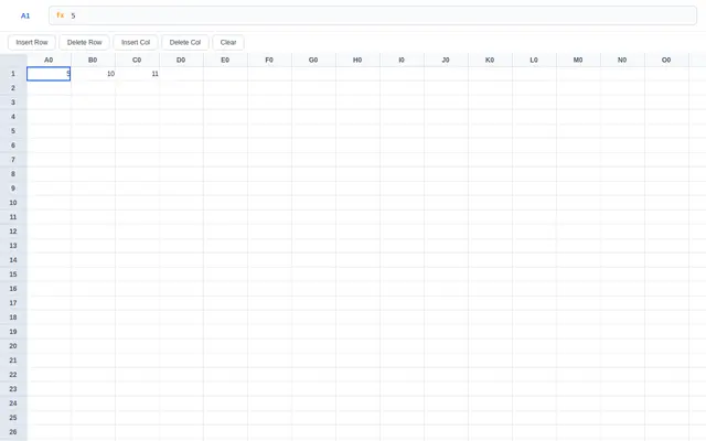 Spreadsheet screenshot